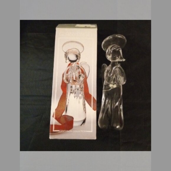 9" Centurion Collection Glass Angel With Halo and Wings - Picture 1 of 4